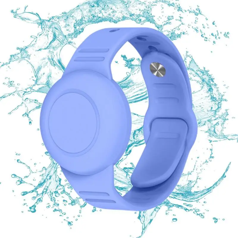 Soft Silicone Wristband 22.3cm Long Silicone Soft Kid Watch Bracelet GPS Holder Waterproof Wristband Anti-Lost Children Bracelet