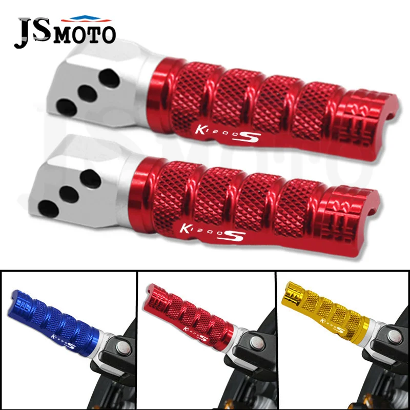 

For BMW K1200S K 1200S k1200s 2005-2008 Aluminum Footrest Rests Pedals Foot pegs Motorcycle Passenger Rear Footpegs Pegs Foot