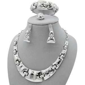 24K Exquisite Jewelry Set Fashion Trend Atmospheric Jewelry Set Latest Design Jewelry Set