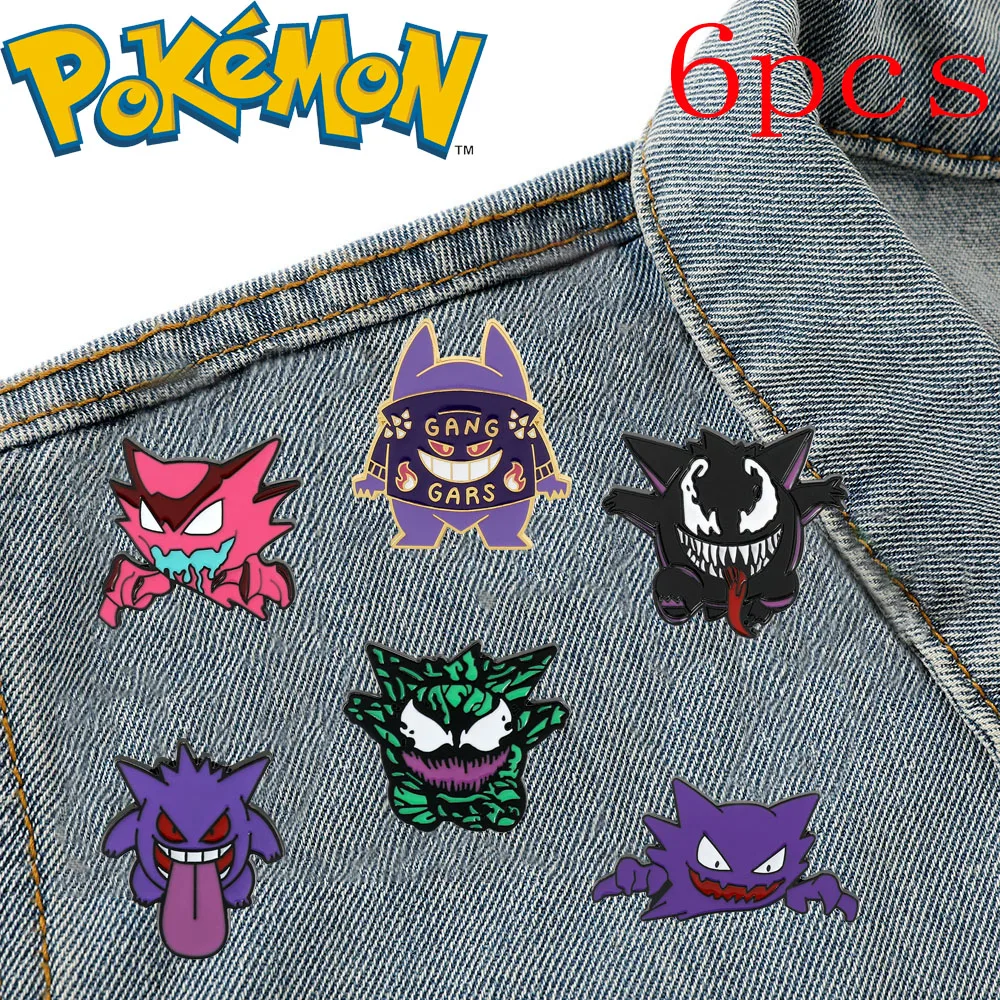 1 Набор эмалированные булавки Gengar аксессуары для одежды рюкзака украшения