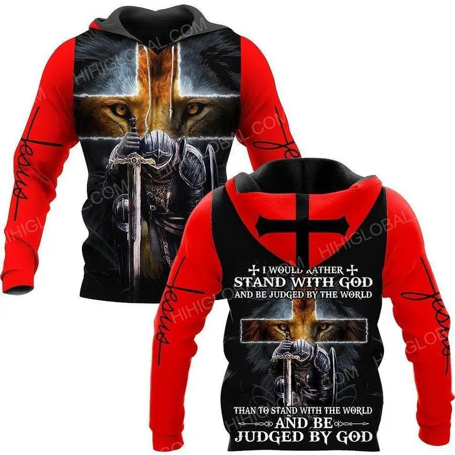 

Brand hoodie Jesus tattoo, 3D printing men's sweatshirt Harajuku streetwear zipper pullover jacket casual sportswear model-45