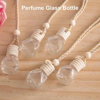7 8ml perfume bottle pendant rhombic wear resistant interior decoration clear aromatherapy empty bottle for car