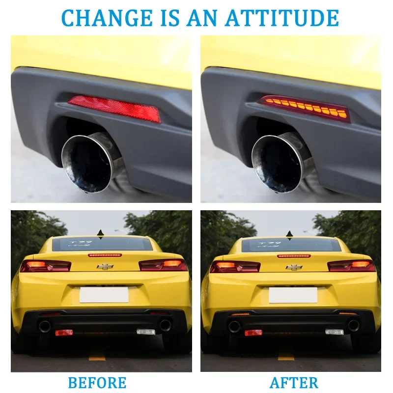 Фонарь заднего бампера для Chevrolet Camaro 2016-2022 задний фонарь 3 в 1 рефлектор тормоза и