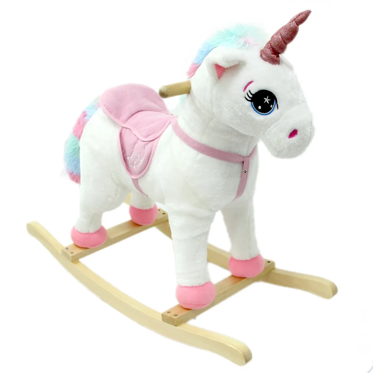 

Лошадка-качалка с голосом и маленьким единорогом