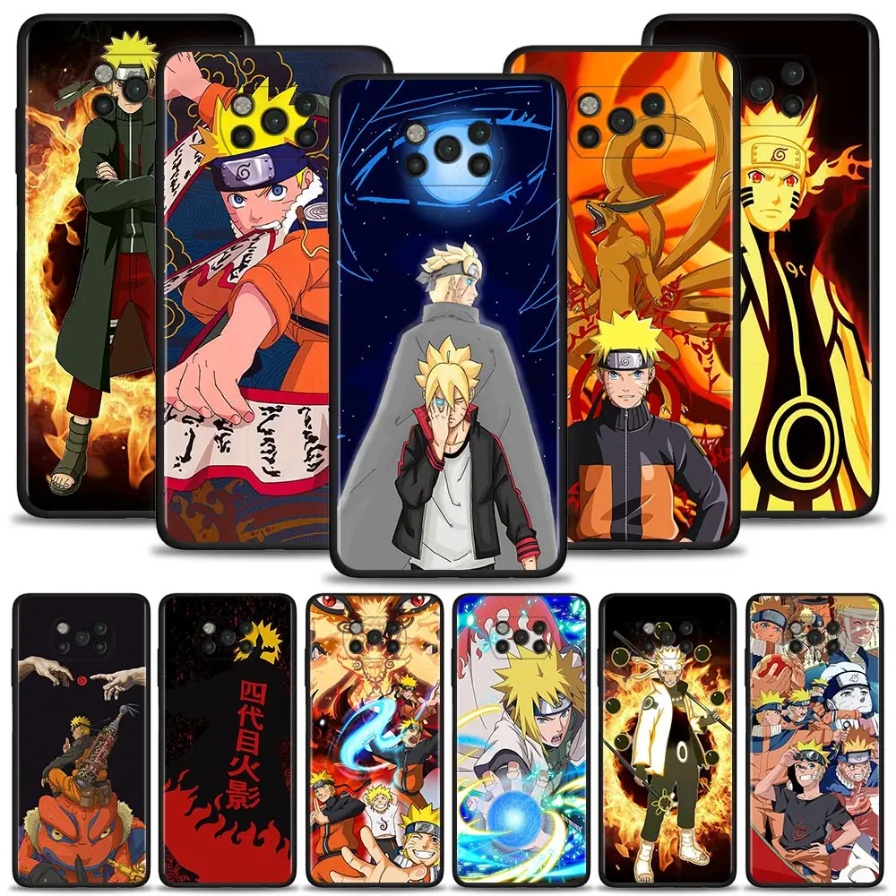 

Phone Case for Xiaomi MI 11 Lite 11T 10TPro 12Pro 12X 10 9T 5G POCO X3 NFC M3 M4 Pro F1 Note 10 10T Cover Anime Uzumaki Naruto