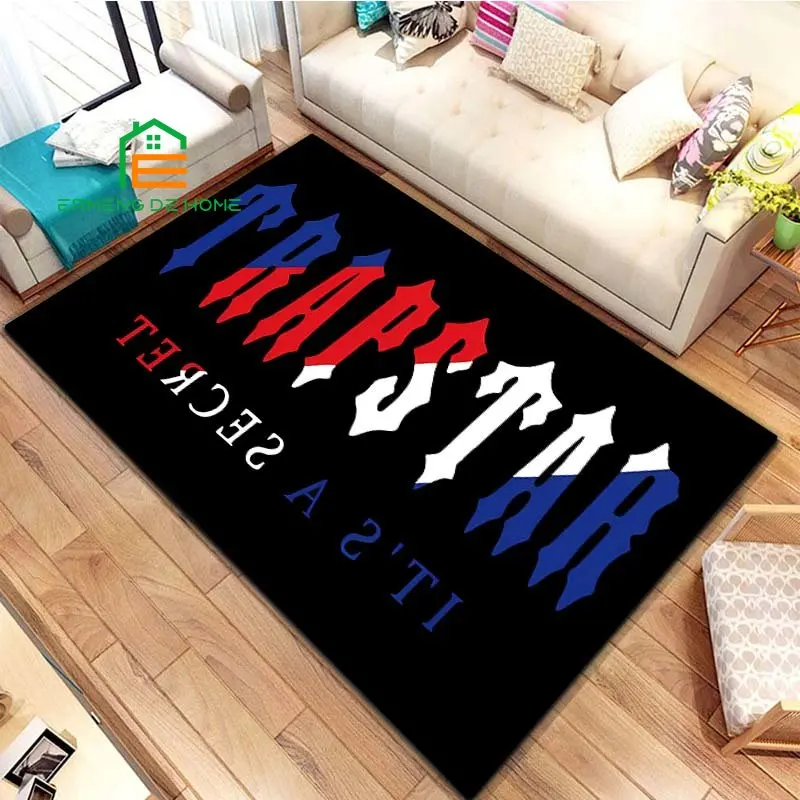 

Trapstar London Pattern Rug for Bedroom Living Room Carpet for Kitchen Floor Mats Home Decor Non-Slip Floor Pad Rug 15 Sizes