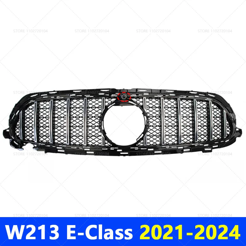 

Для 2016-2020 2021-2024 W213 E-Class Mercedes Benz E200 E300 E350 E350e E450 E53 AMG Передняя решетка Бампер Впускной капот Сетка