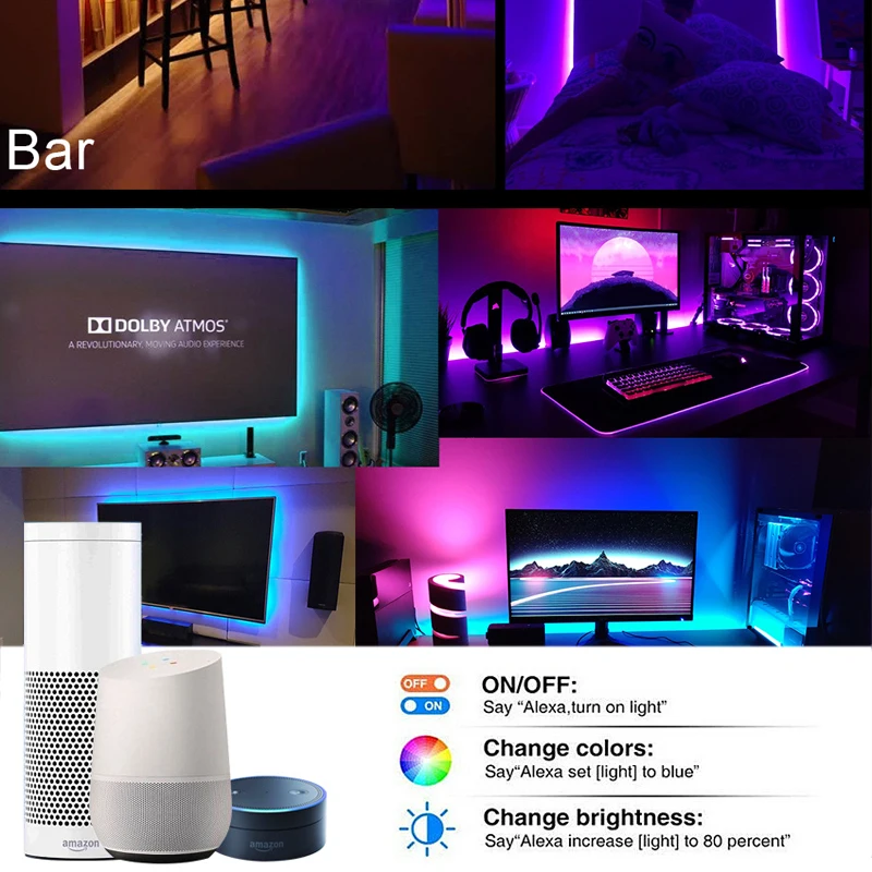 Светодиодная лента Tuya с поддержкой Wi-Fi USB 5050 RGB 5 В 1-4 м | Освещение
