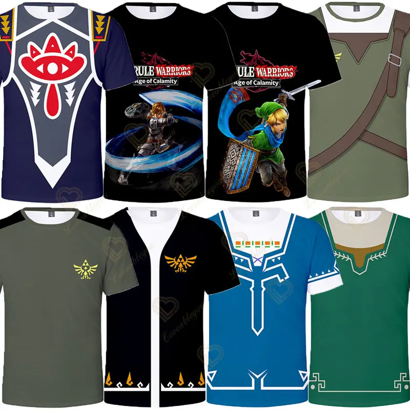 

Zelda Tears of The Kingdom Oversize Print T-Shirt Drop Shipping Men Summer Shirt Streetwear Womens Clothing Graphic Tees Men