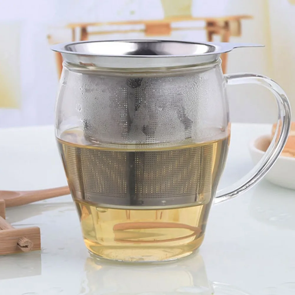 

Reusable Tea Infuser Stainless Steel Loose Tea Leaf Spice Tea Filter Tea Strainer Teapot Kitchen Accessories Handle Clip