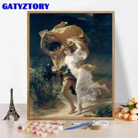 gatyztory paint by number lovers figure acrylic paints art drawing on canvas gift diy pictures by numbers kits home decor