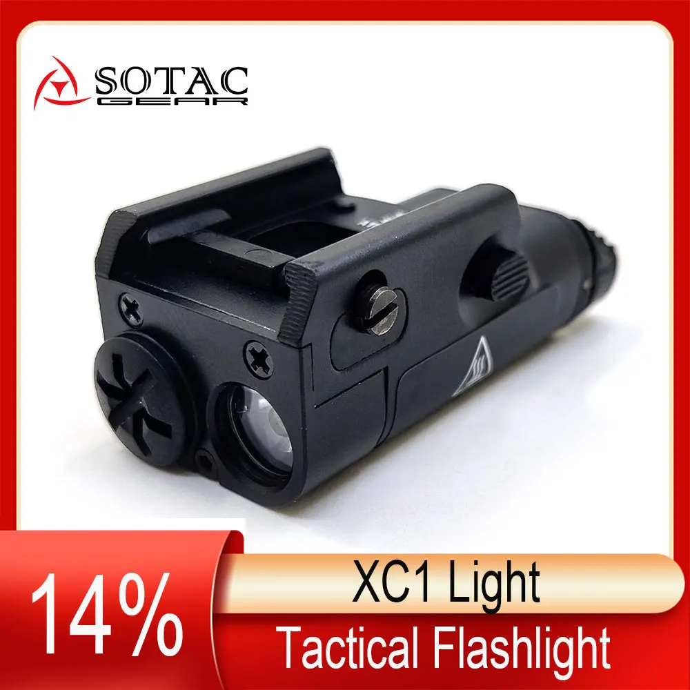 

SOTAC-GEAR SF XC1 weapon Light softair Compact Pistol Flashlight 20mm Tactical LED MINI White Airsoft Used For GLOCK wapens