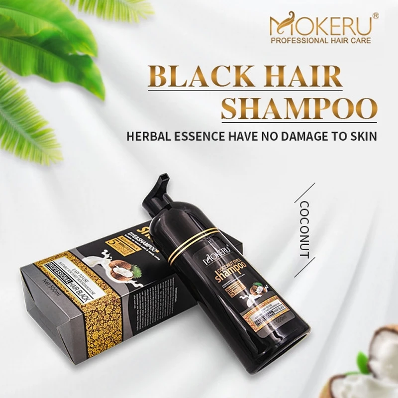 

Mokeru Natural Organic Hair Dye Shampoo Brown Hair Color Permanent Hair Coloring Shampoo Long Lasting For Women Professional Dye