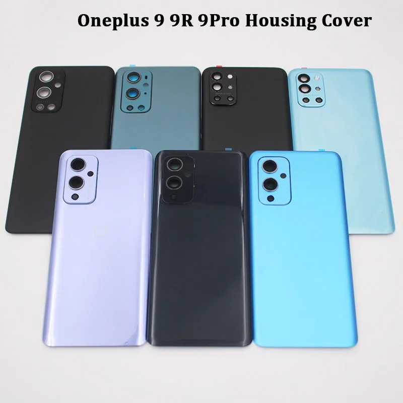 10 pcs original for OnePlus 8/8T/8PRO/9/9PRO rear door replacement battery cover back cover shell cover, camera lens glue