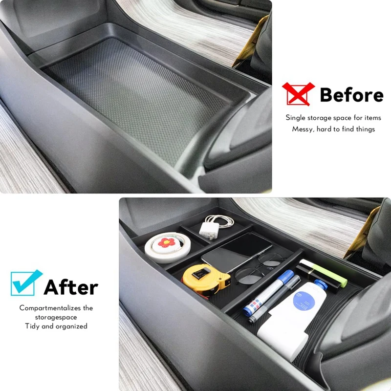 Нижний органайзер на центральной консоли для Rivian R1T R1S 2022 2023 детали подлокотник