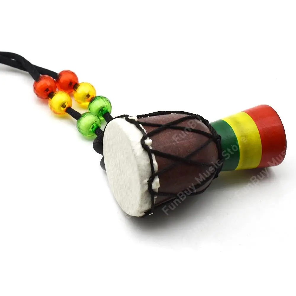Мини-ожерелье Африканский барабанщик Jambe индивидуальная подвеска Djembe