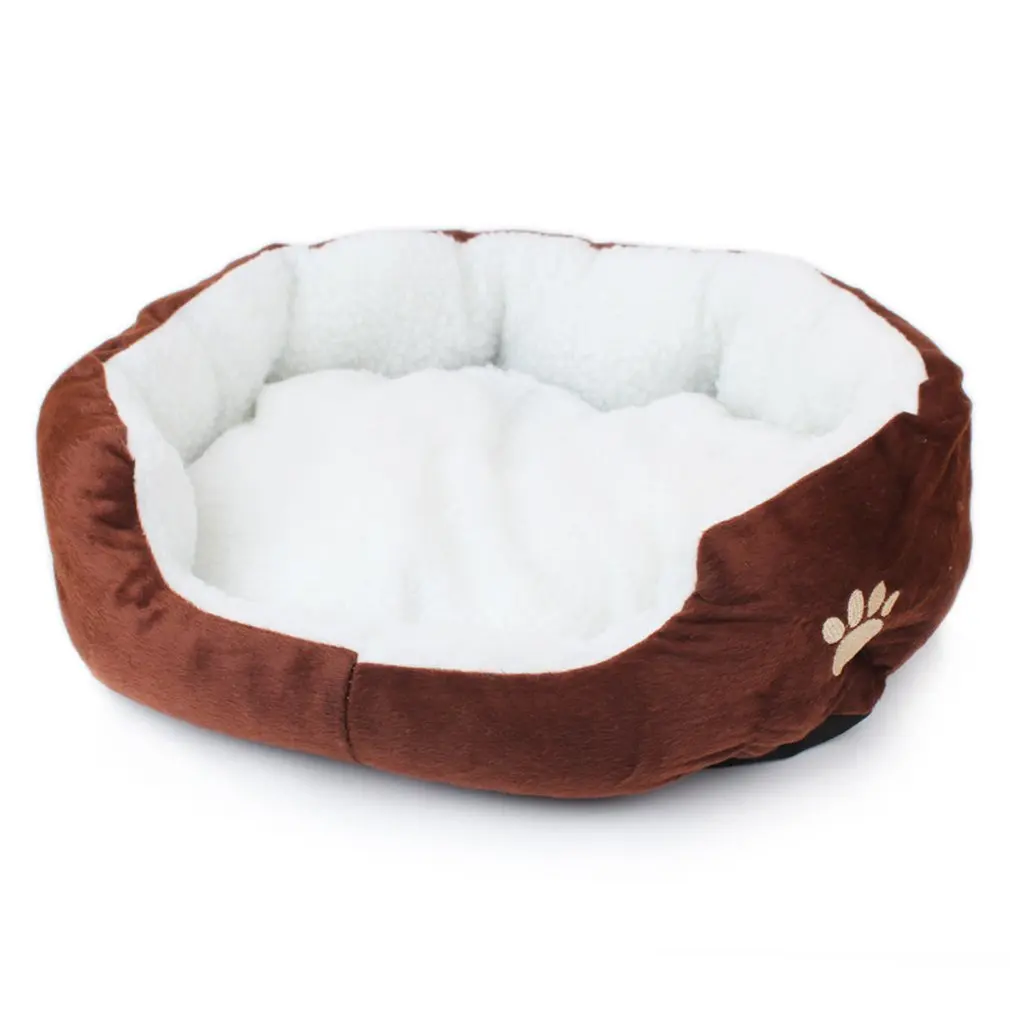

S/L size Pet Dog Warming Bed Dog House Soft Material Nest Dog Baskets Fall and Winter Warm Kennel For Cat Puppy