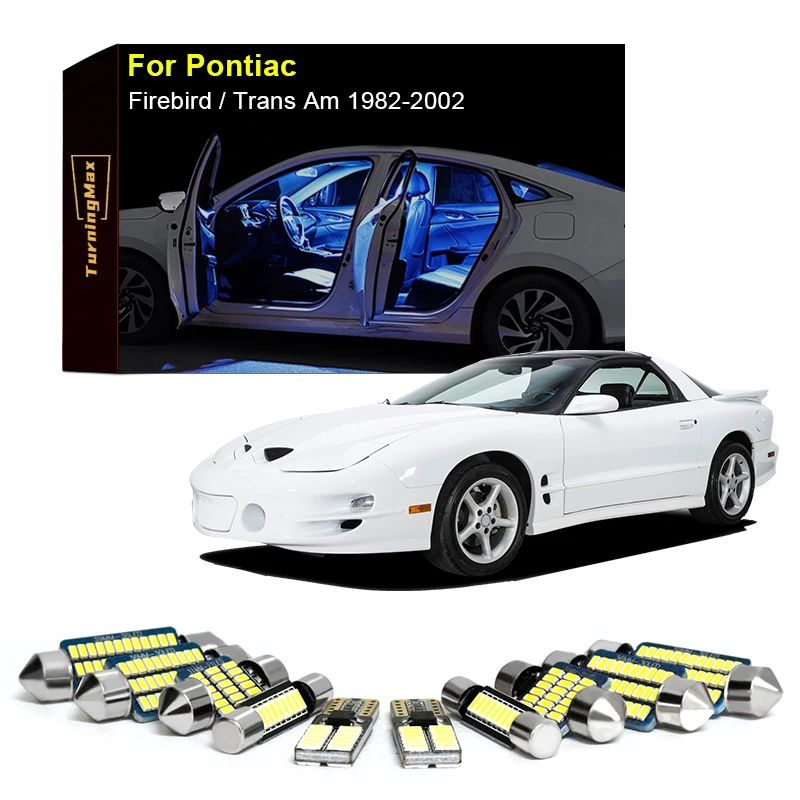 

Canbus Interior Lighting LED Bulbs Kit For Pontiac Firebird Trans Am 1982-2002 Trunk Dome Map Lights Indoor Lamp Car Accessories