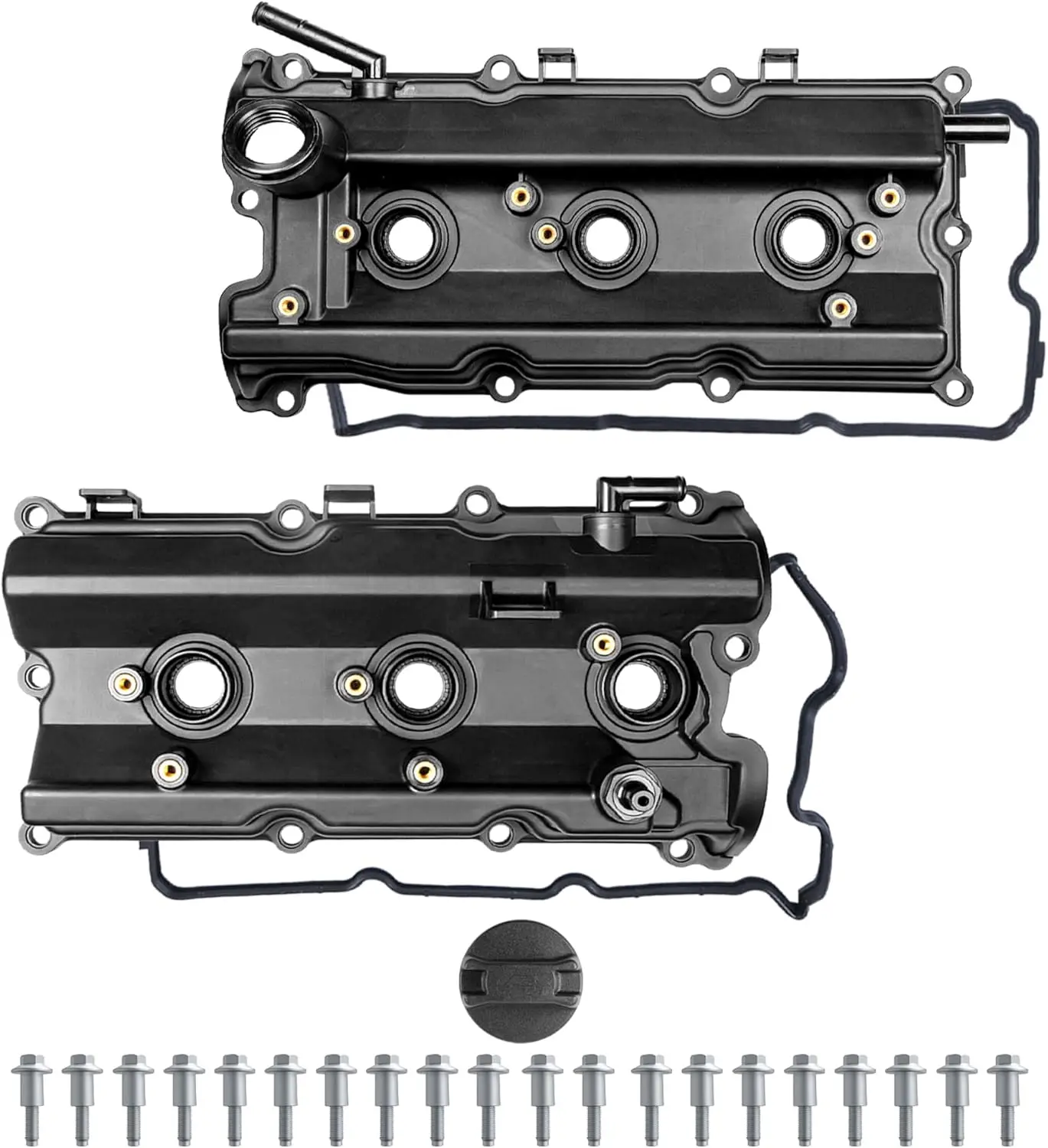 

Крышки клапанов двигателя левые и правые 13264-AM610 13264-AM600, совместимы с Nissan 350Z G35 V6 3.5L VQ35DE 2003 2005 2006 (набор из 2)