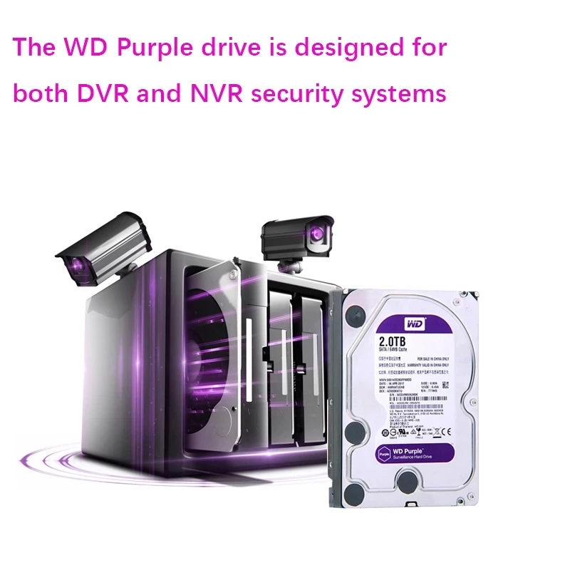 Внутренний жесткий диск Western Digital WD Purple 3 ТБ 4 6 HDD для наблюдения 64 МБ кэш SATA III 0