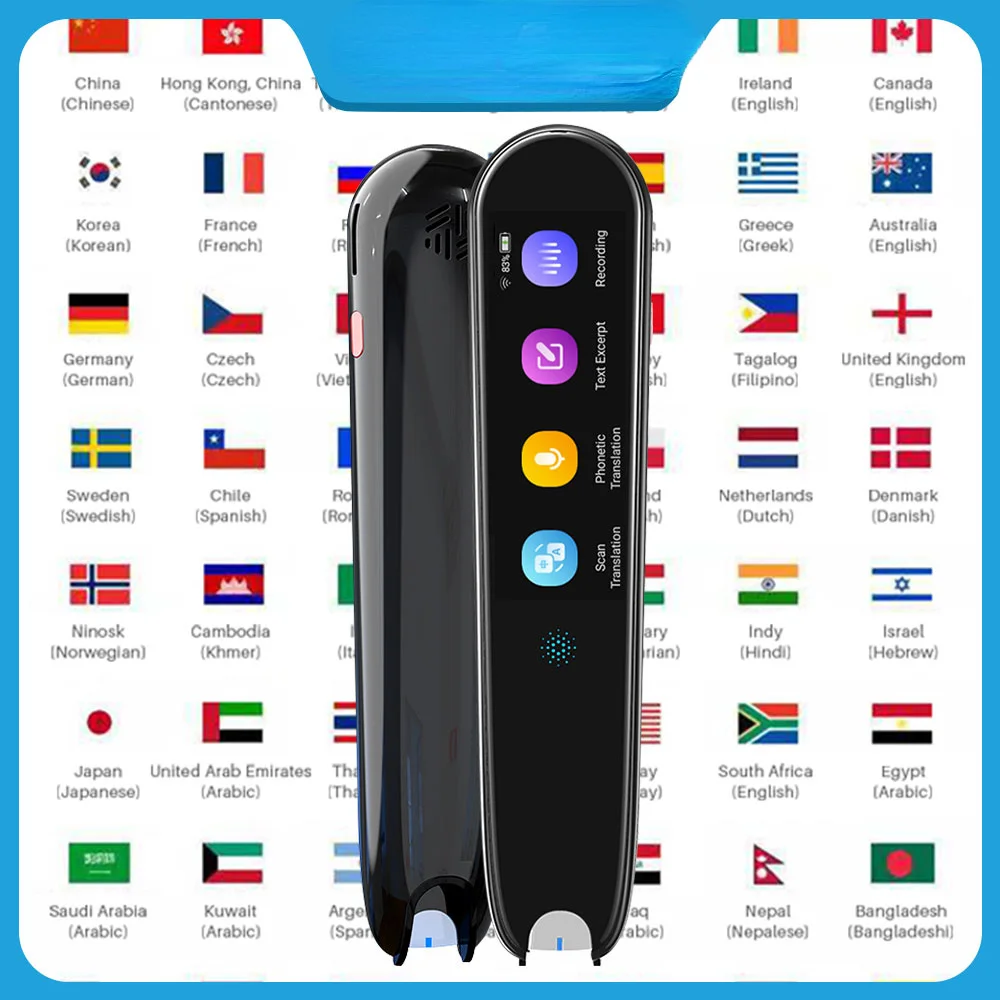 

Smart Voice Scan Translator Pen Multifunction Translation Dictionary Pen Real-Time Language Translator Business Travel Abroad