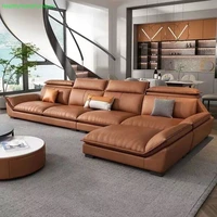 leathaire sofa living room furniture luxury apartment nordic latex sofas high quality sectional sofa armchair chaise longue new