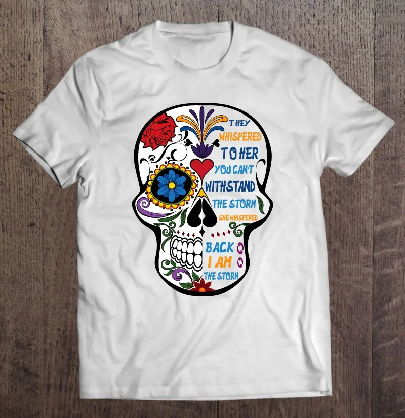 

Они шепот ей, вы не можете выдерживать шторм и череп, раньше, футболки, футболки, мужская футболка большого размера, одежда