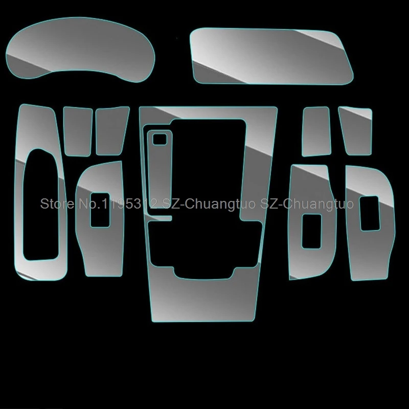 Защитная пленка из ТПУ для Mazda 3 Axela 2019-2022, центральная консоль двери автомобиля, навигация, полный комплект, внутренняя пленка против царапин