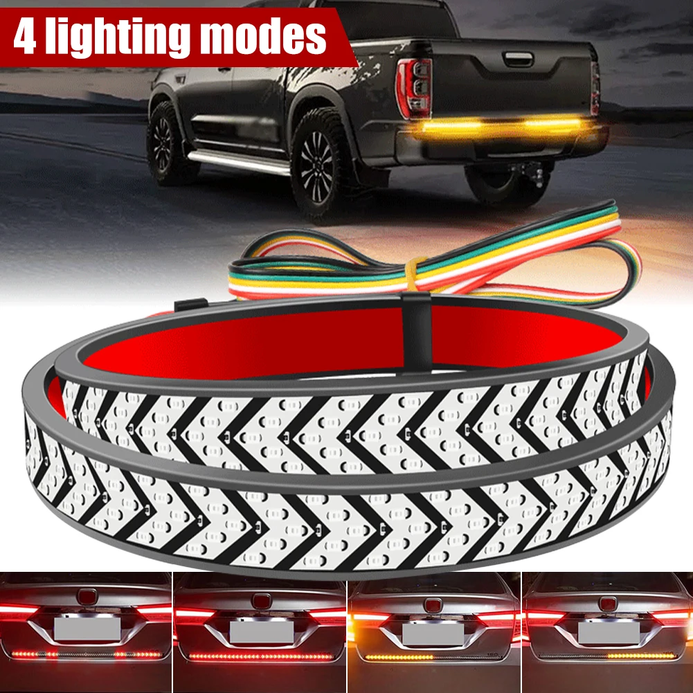 

60" LED Strip 12V 540 LED Truck Tailgate Light Bar Brake Turn Signal Reversing Light IP68 Waterproof Light Strip For Car SUV RV