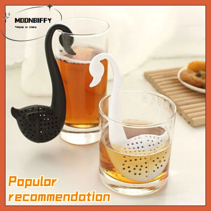 

1pcs Swan Shape Tea Strainer Creative Swan Tea Infuser Portable Plastic Elegant Teaware Bar Tool Kitchen Accessories Home Decor