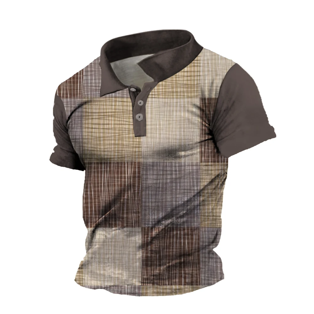 

Vintage Men's Polo Shirt Sunmmer Fashion Short-Sleeve T Shirt Casual Sport Golf Shirt Street Oversized Polo Shirt Man Clothing