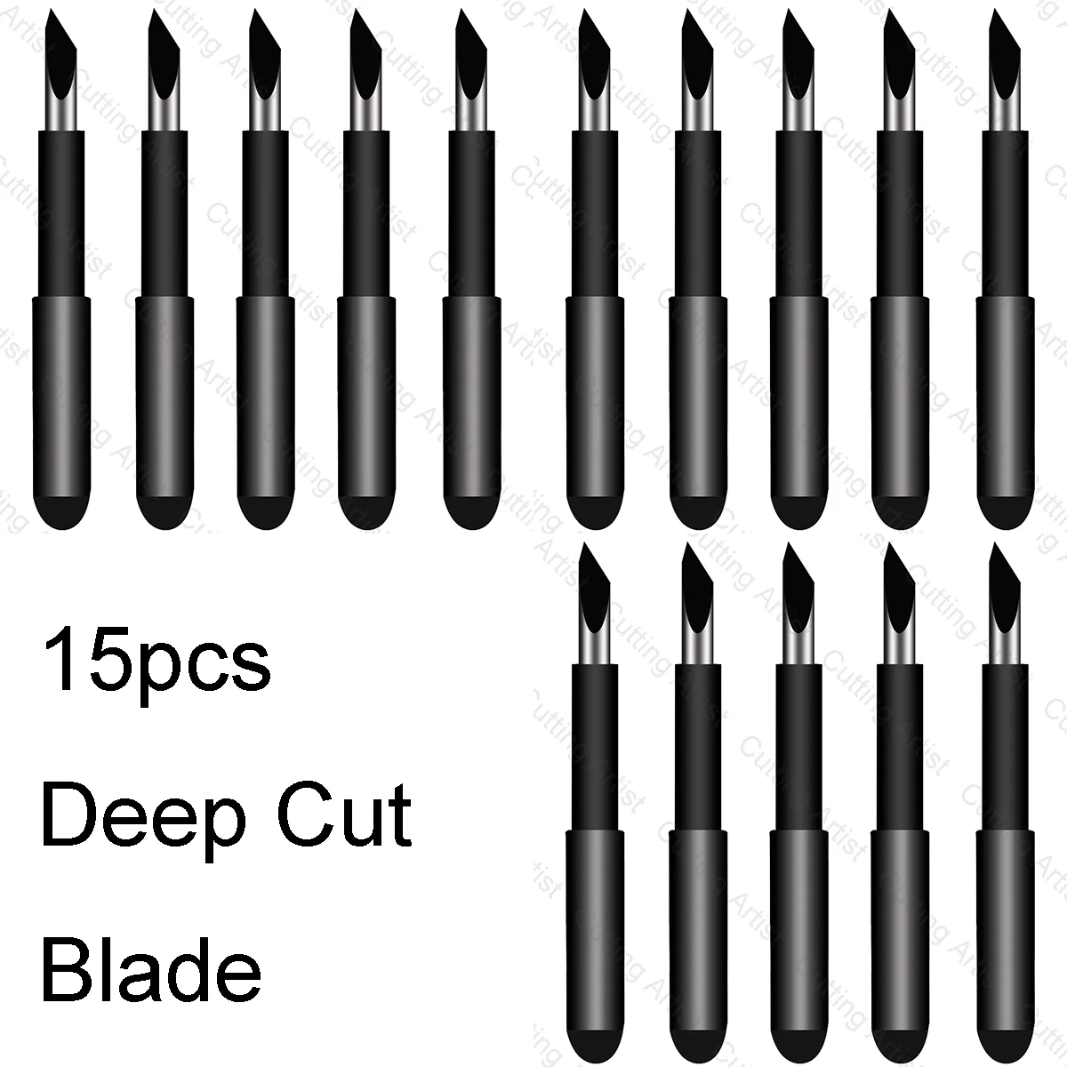 

Комплект из 15 лезвий Deep Cut для Cricut, Silhouette, Roland