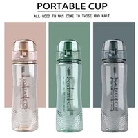 600ml sport fitness water bottle bpa free portable outdoor water bottles for adult hiking camping plastic water cup drinkware