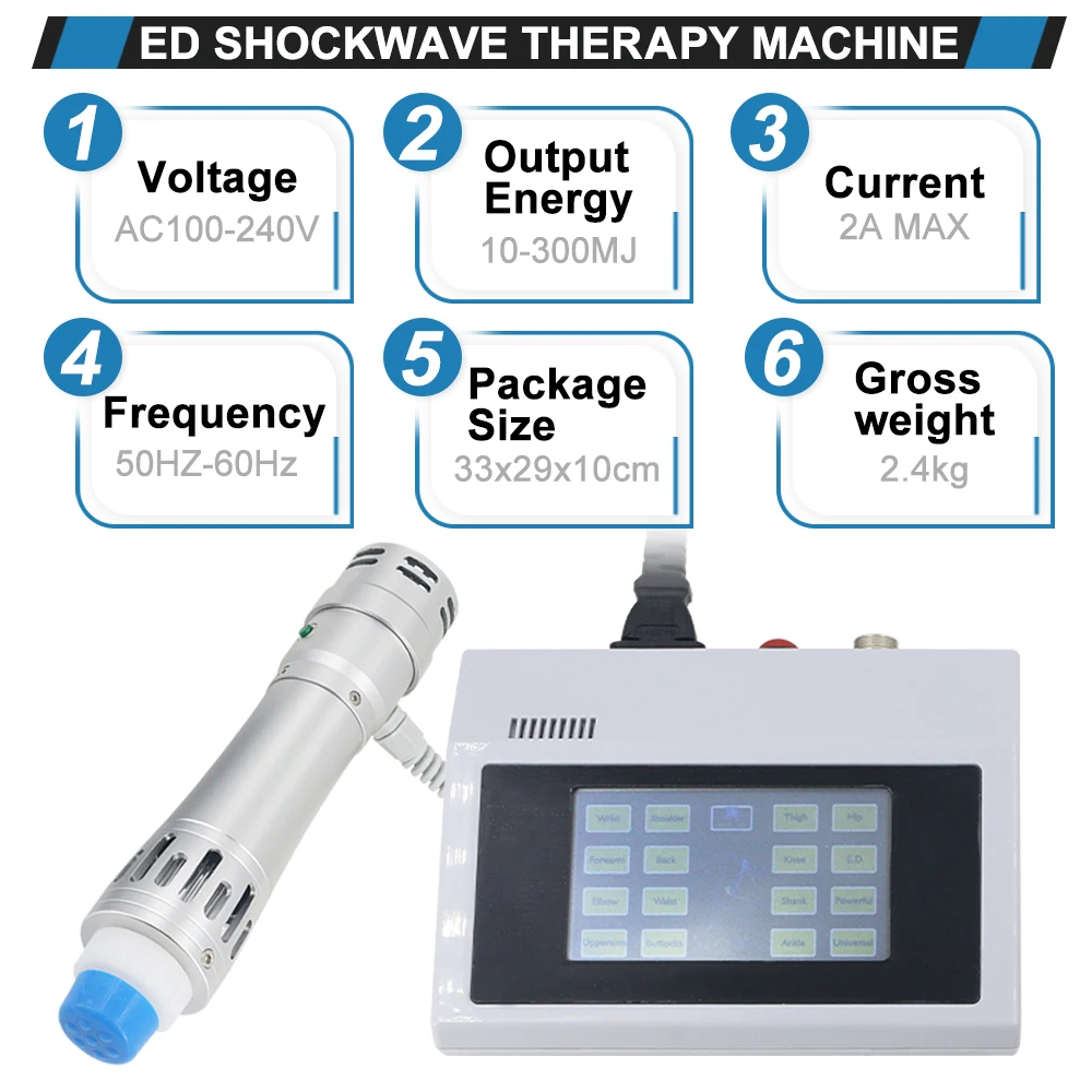 Аппарат для ударно-волновой терапии 300mj оборудование физиотерапии массаж