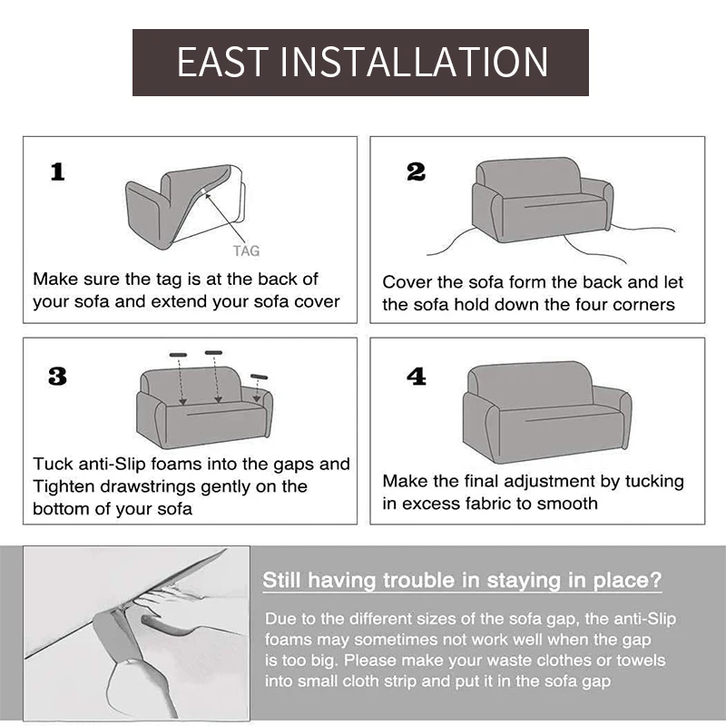 Чехол для дивана в гостиную эластичный чехол углового с принтом L-образный на