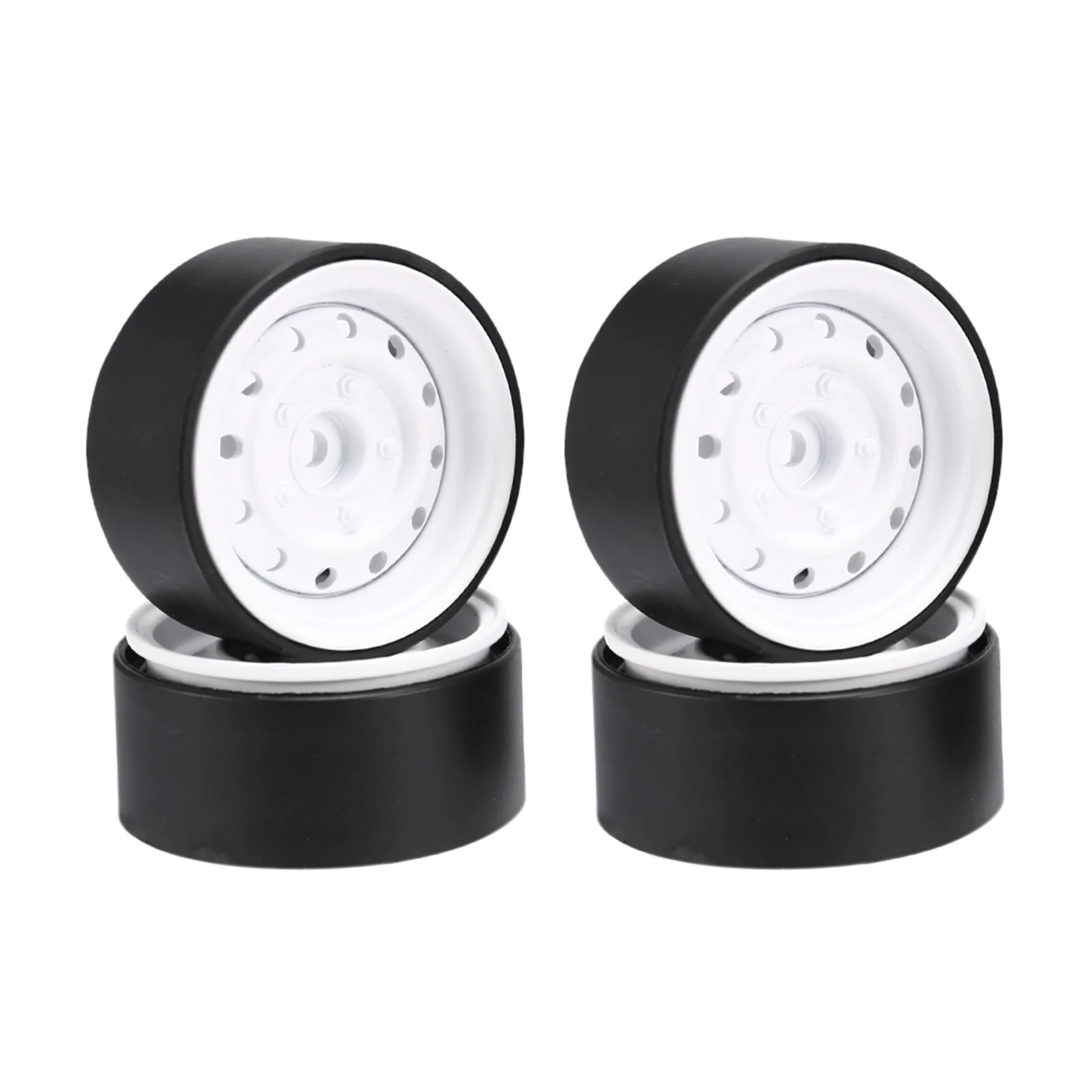 

4Pcs Metal 1.9 Inch Beadlock Wheel Rim Hub Retro for 1/10 RC Crawler Car Axial SCX10 90046 Traxxas TRX4 RC4WD D90 TF2 2