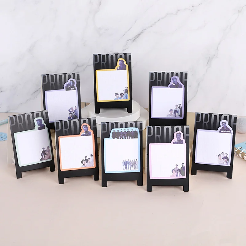 

KPOP bangtan boys New Album Proof Notepad Stickers Fashion Textbook Note Labels Student Office Stationery Gifts Cosplay JK JIN V