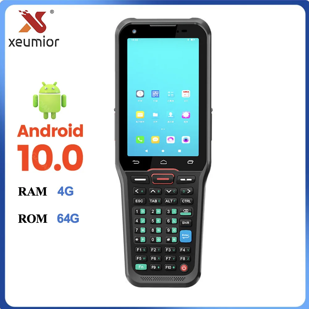 Умный мобильный портативный компьютерный сканер штрих-кода КПК Прочный Android 10.0