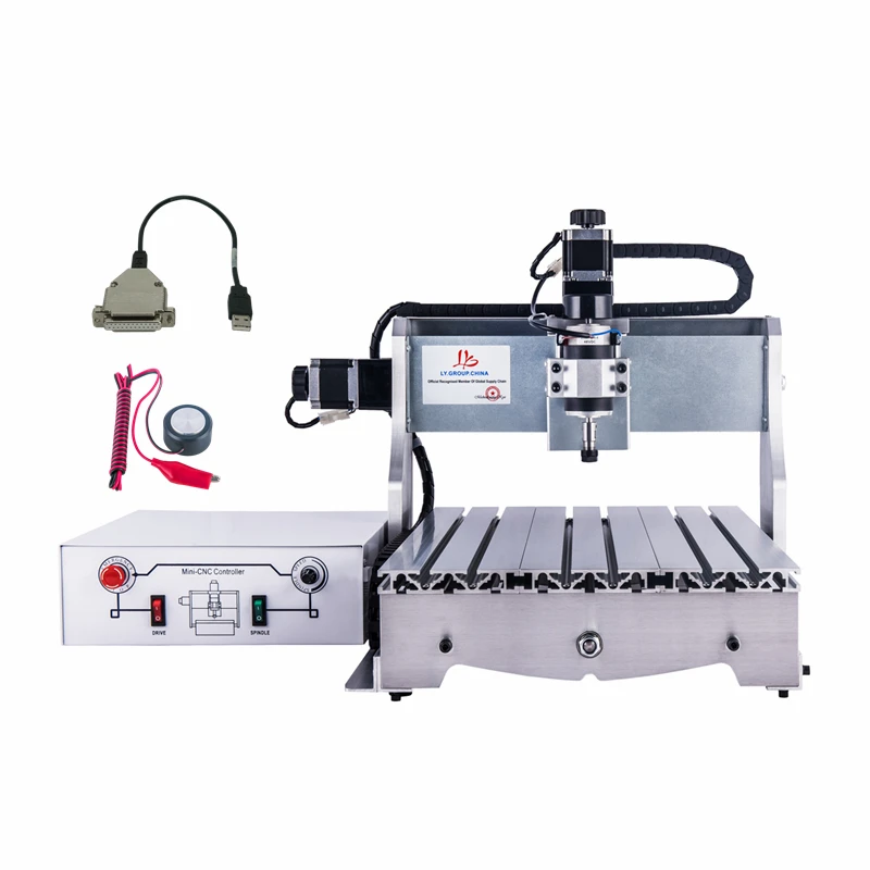 

Mini White Control Box Router Engraving 3040 USB 500W Wood Metal CNC Milling Engraver Machine