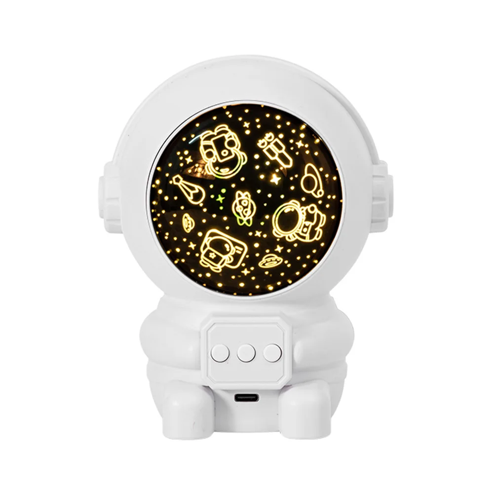 

Star Projector Starry Sky Night Light Astronaut Lamp Cartoon Spaceman Home Room Decor Bedroom Decorative Gift