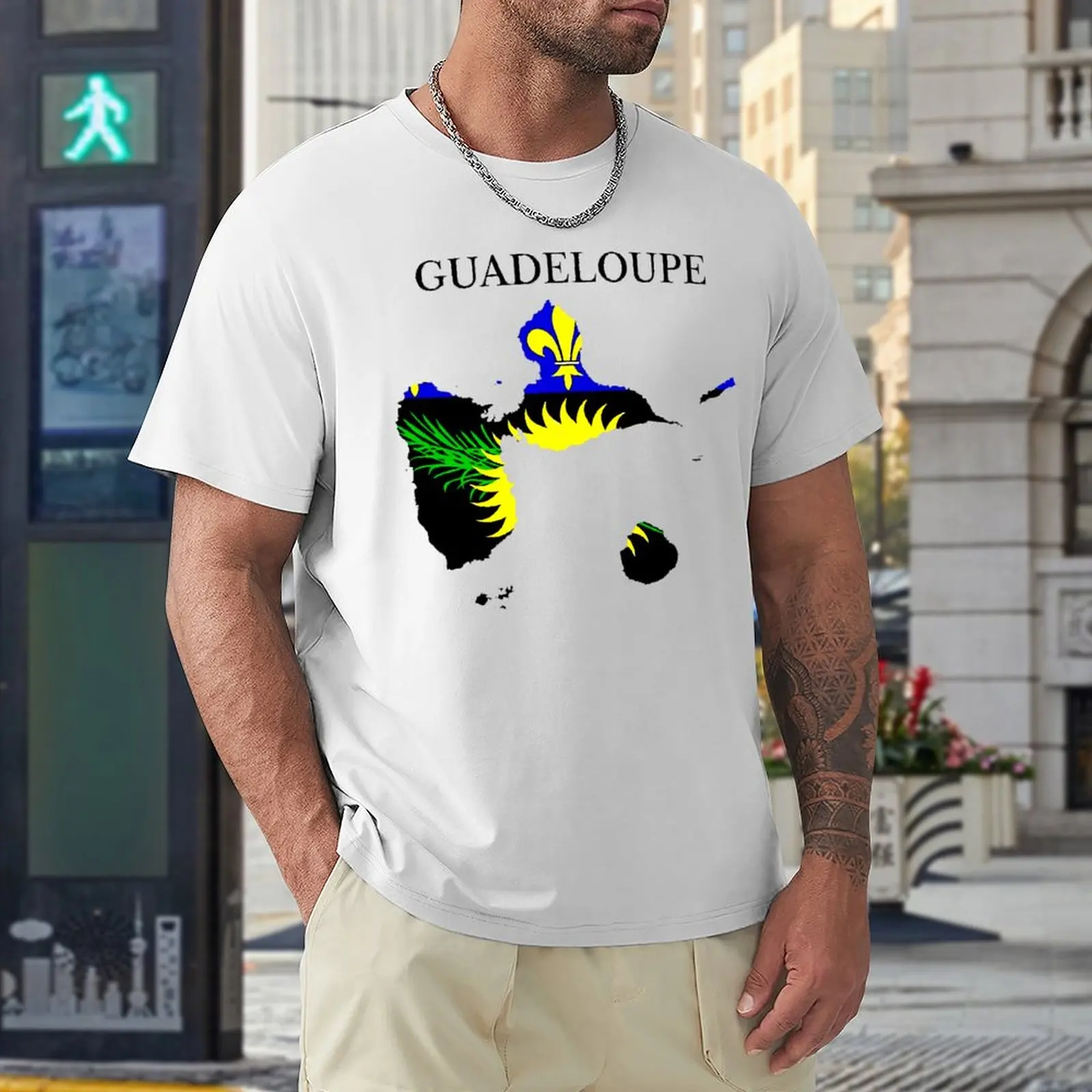 

Tshirt Guadeloupe Map Flag, France, French Region Graphic Vintage Activity Competition USA Size High Quality