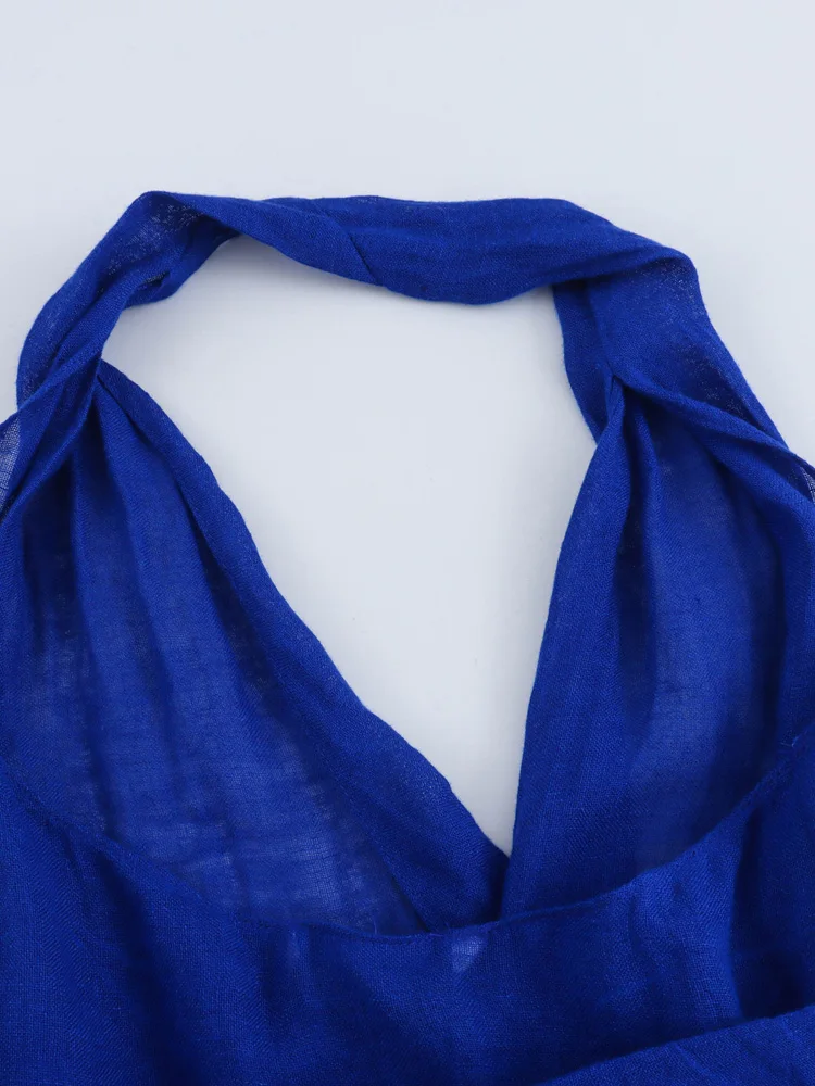 Женские платья KAOPU ZA с завязками открытой спиной бретелькой через шею без рукавов