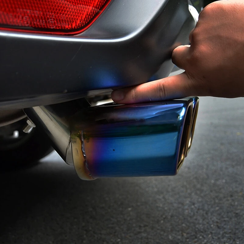 

1 шт. автомобильный глушитель выхлопной трубы из нержавеющей стали, глушитель для модификации автомобиля, задняя труба, глушитель, аксессуа...