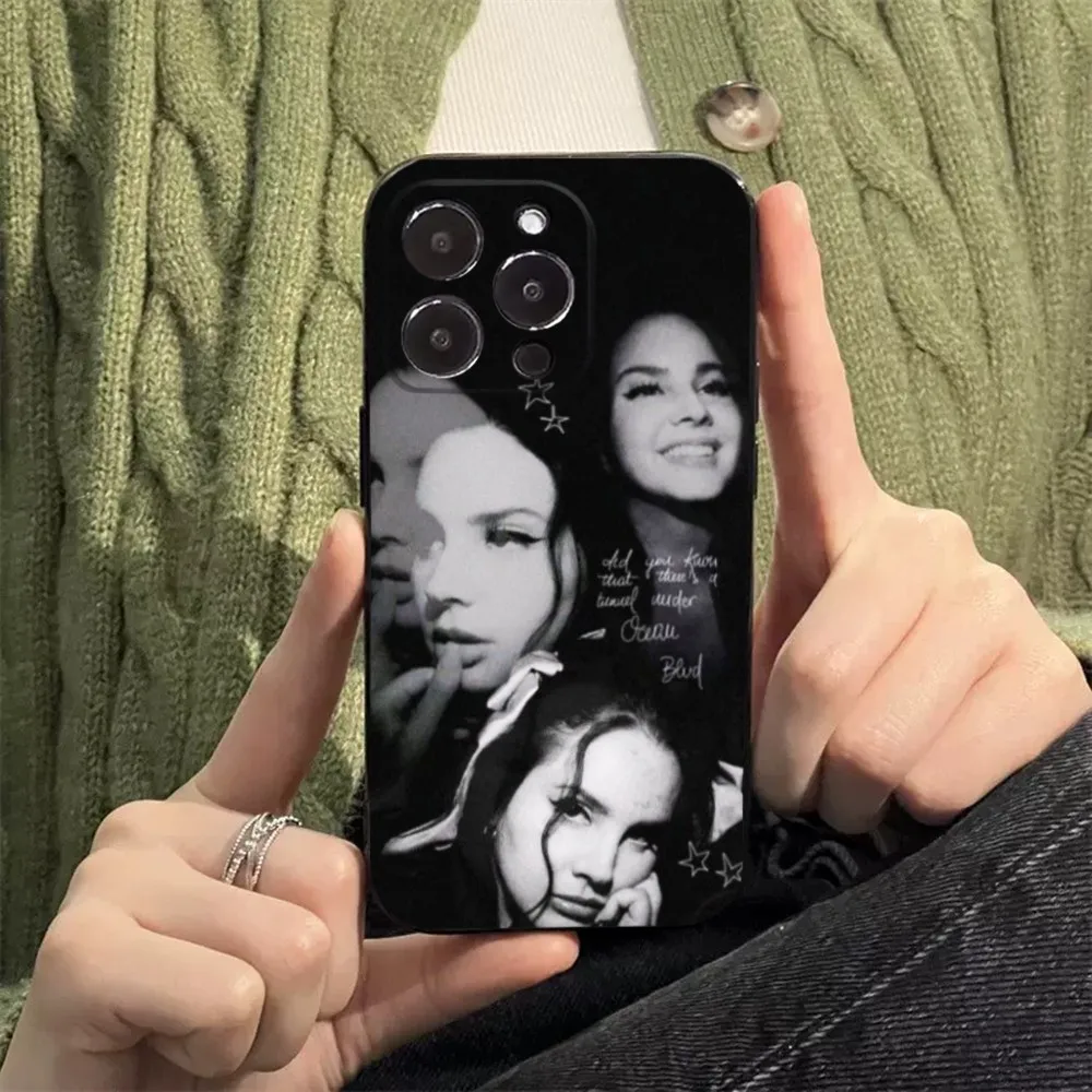 Чехол для телефона Singer iPhone 15 14 13 12 11 Plus Pro Max XS X XR SE Mini 8 7 Soft L-Lana D-Del R-Rey силиконовый