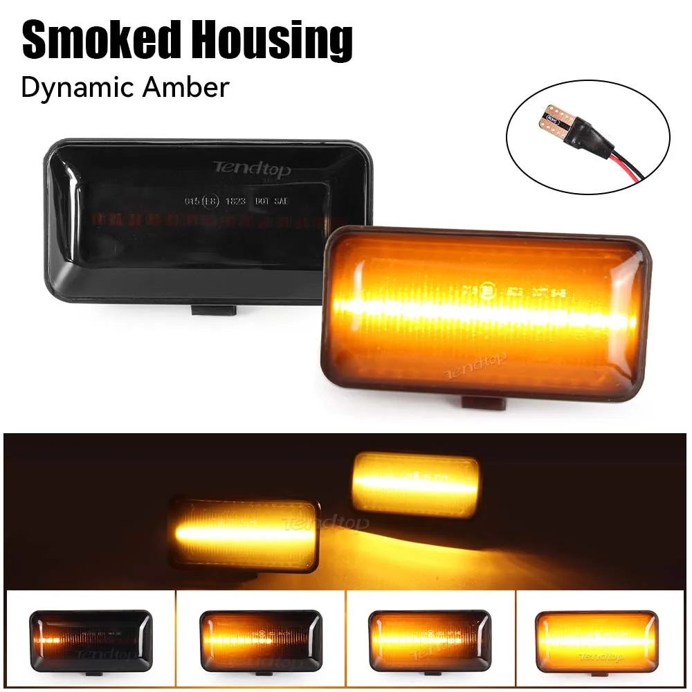 2 шт., динамические лампы для указателей поворота, для VW Golf 2 3 Passat B3 Vento Jetta A2 A3 Seat Ibiza 2 Cordoba 1