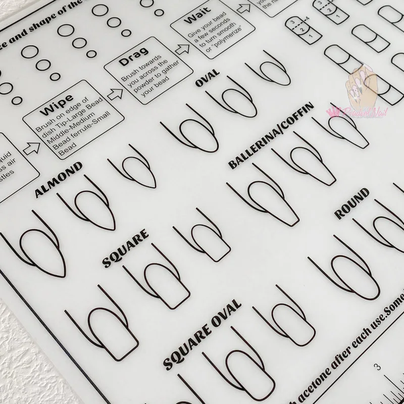 3D маникюрный шаблон для демонстрации ногтей тренировочные листы Настольный