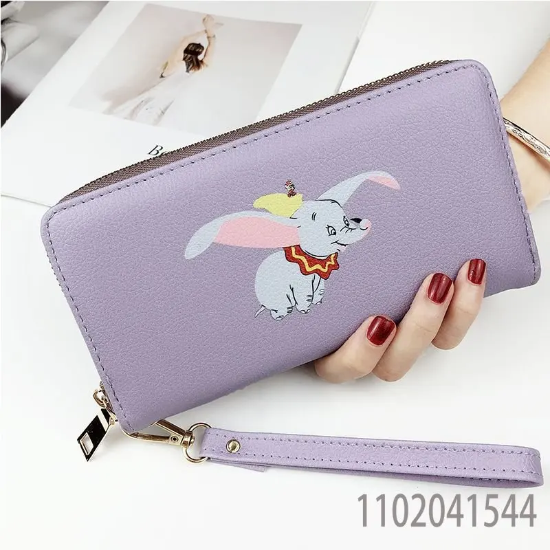 Disney Dumbo Purse for Women Girls Wallet Luxury Clutch Purse Cute Cartoon Portable Slimwallet Handbags Free Shipping