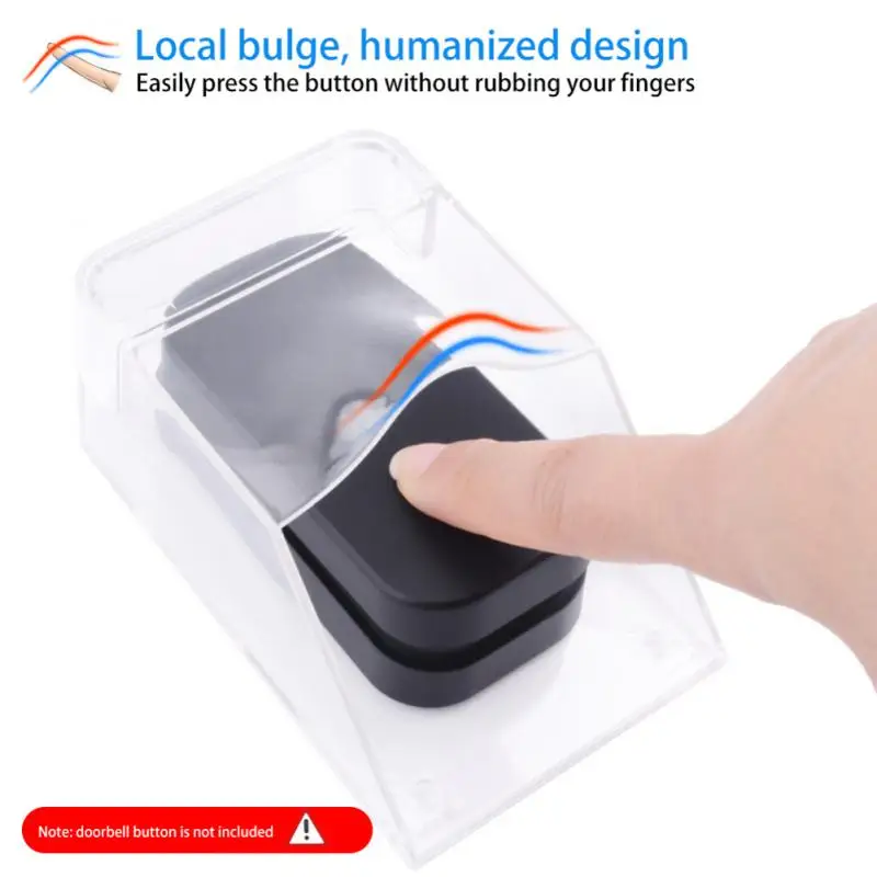 

Waterproof Cover For Wireless Doorbell Door Bell Ring Chime Button Transparent Transmitter Launchers Heavy Rain Snow Doorbe Case