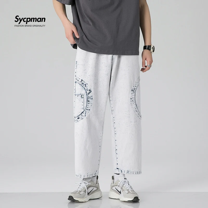 

2022 новые стильные новые простые Стильные джинсы для молодых мужчин