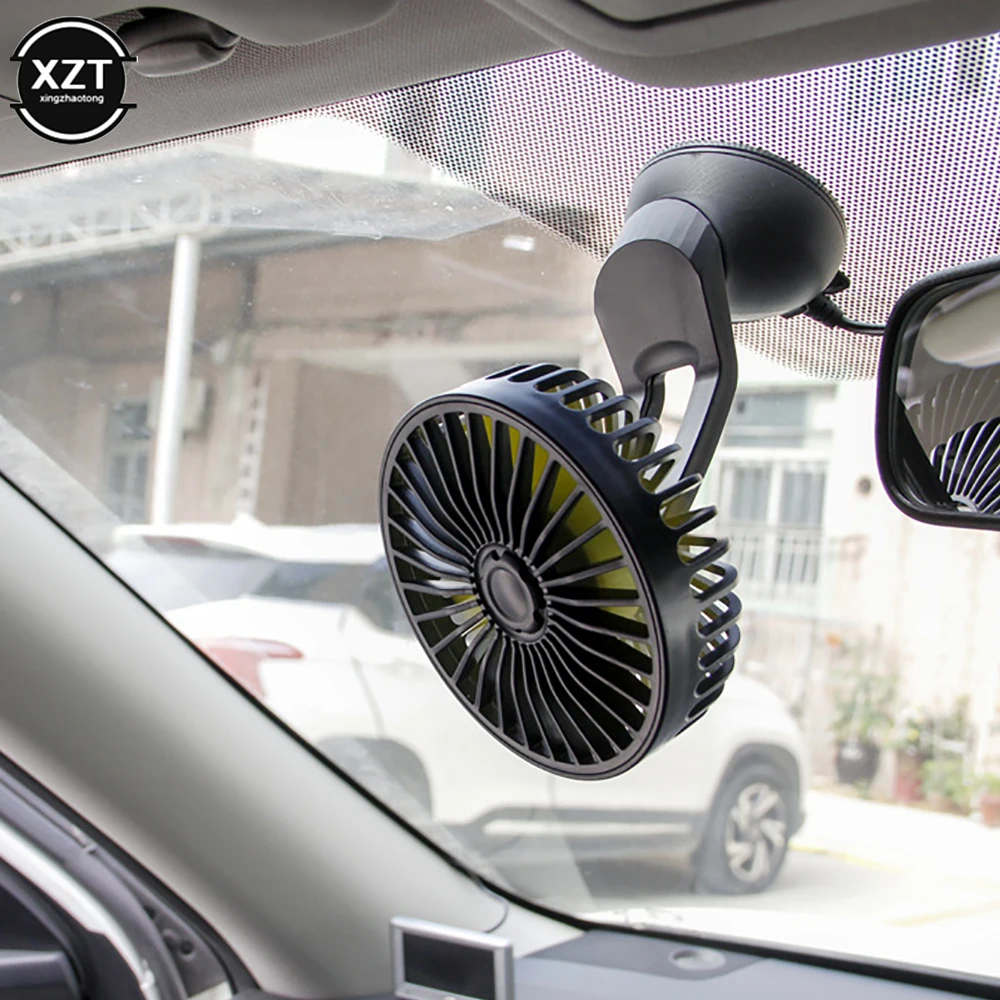 Universal Car Fan 3 Speeds Car Back Seat Headrest 5V USB Fan with Switch Air Cooling Fan for Car Truck SUV Boat Summer Cooler